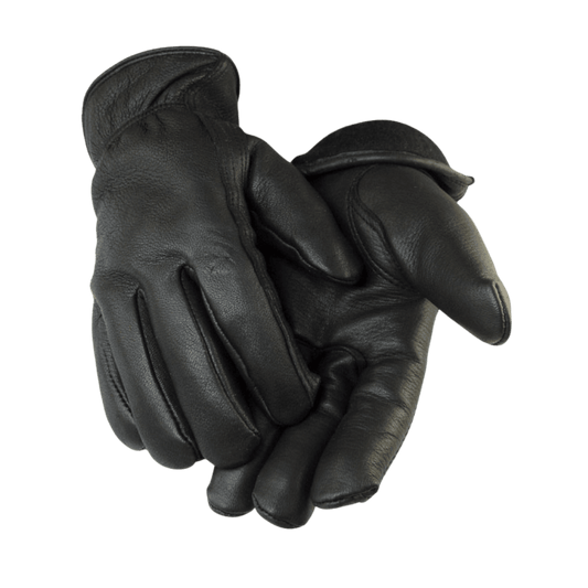 NORTHSTAR MEN'S FULL GRAIN DEERSKIN GLOVES - BLACK (LINED)