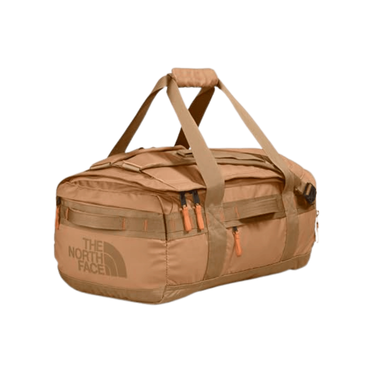 THE NORTH FACE BASE CAMP VOYAGER DUFFEL – 42L - BUTTER/BRN/MAN - SIDE VIEW