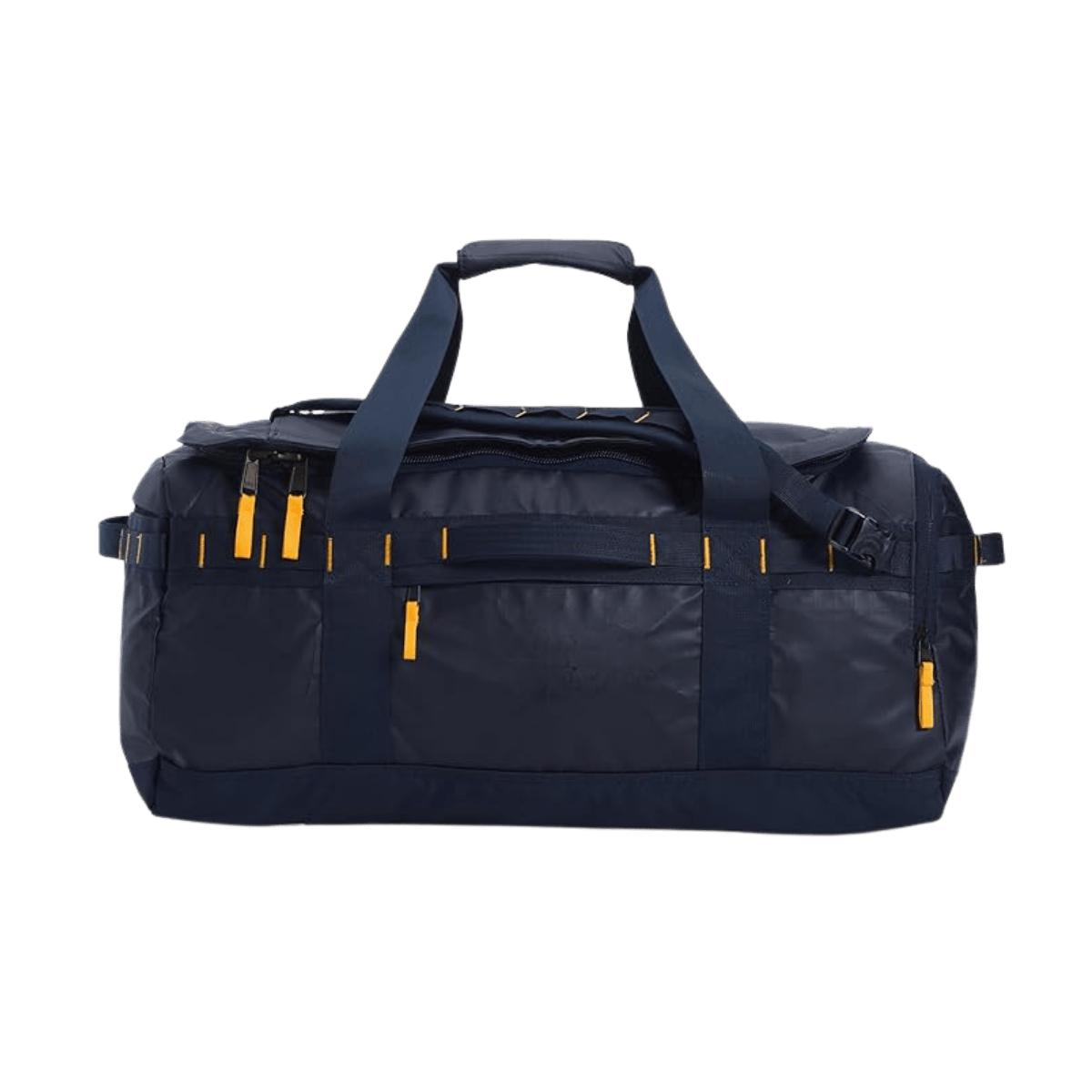 THE NORTH FACE BASE CAMP VOYAGER DUFFEL – 42L - NAVY/GOLD - FRONT VIEW