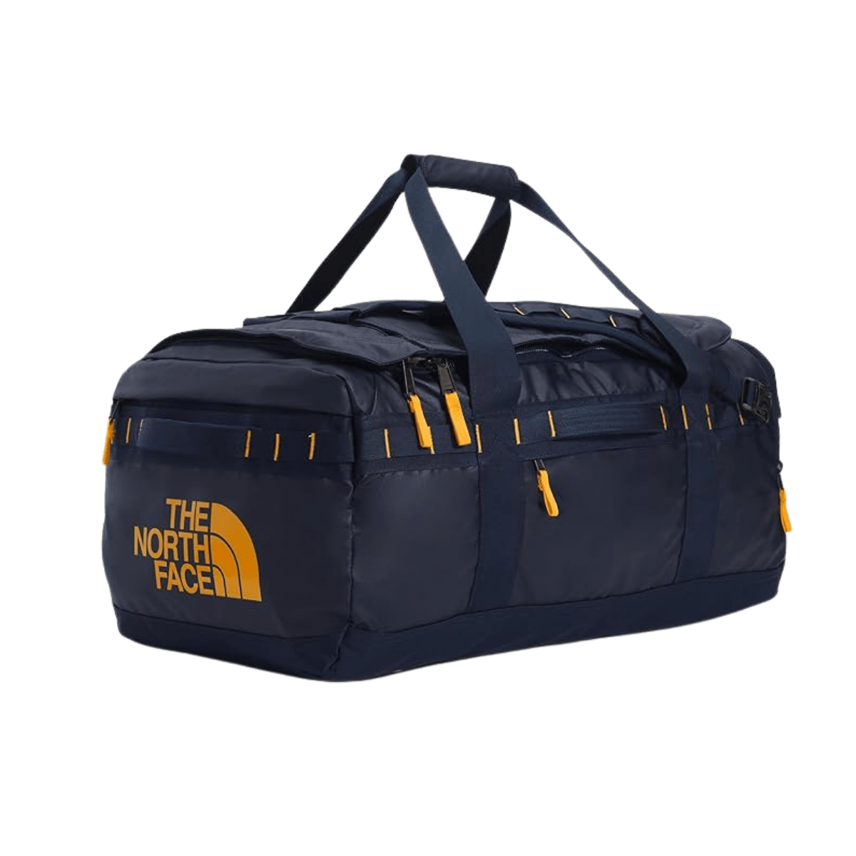 THE NORTH FACE BASE CAMP VOYAGER DUFFEL – 42L - NAVY/GOLD - SIDE VIEW