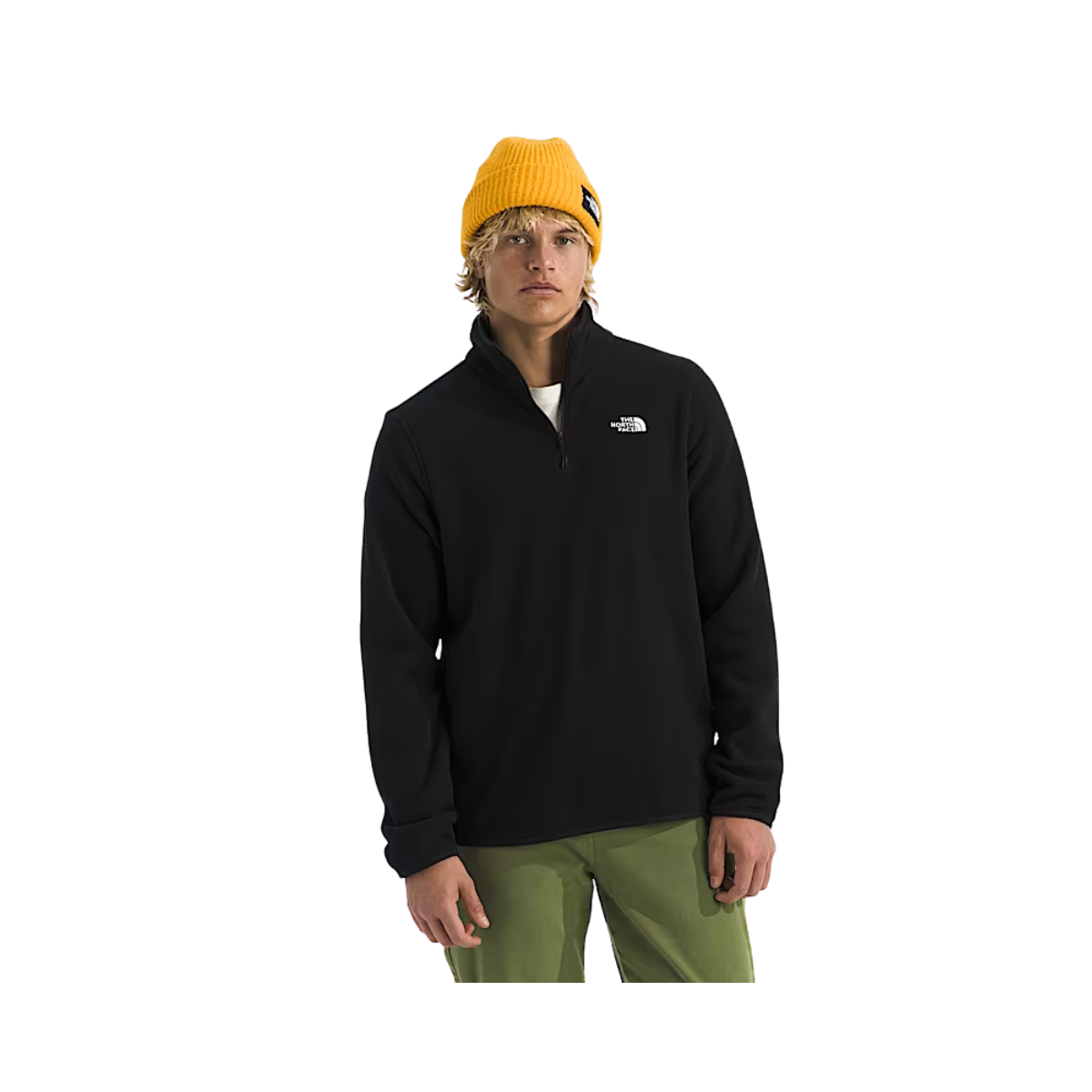 NORTH_FACE_GLACIER_FLEECE_1_4_ZIP_LIGHTWEIGHT_JACKET_FRONT