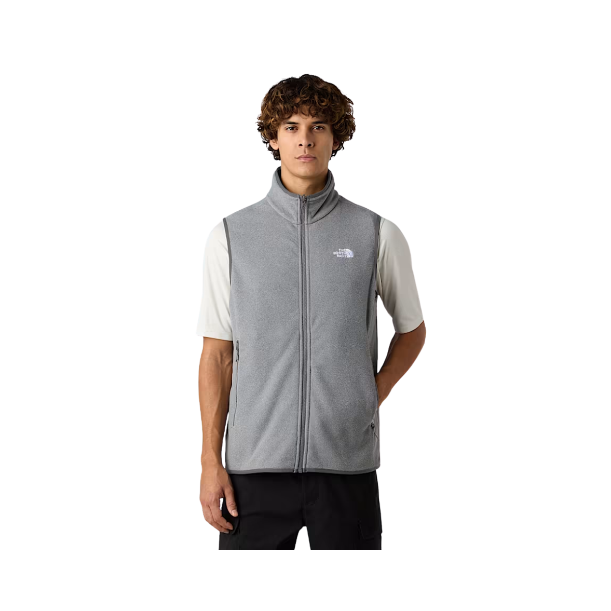 NORTH_FACE_GLACIER_FLEECE_HIKING_VEST_MID_GREY_FRONT