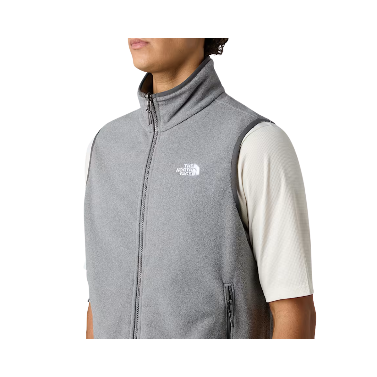 NORTH_FACE_GLACIER_FLEECE_HIKING_VEST_MID_GREY_SIDE