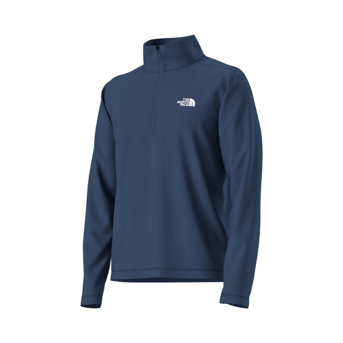 NORTH_FACE_TEXTURED_CAP_ROCK_1_4_ZIP_FLEECE_JACKET_SHADY_BLUE_HEATHER_SIDE