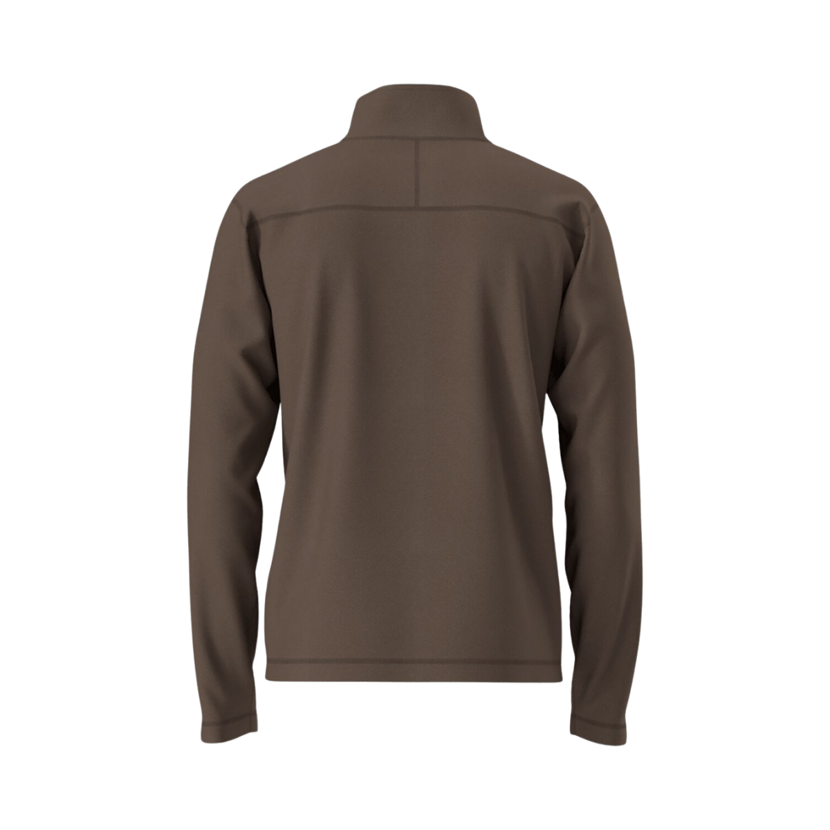 NORTH_FACE_TEXTURED_CAP_ROCK_1_4_ZIP_FLEECE_JACKET_SMOKEY_BROWN_HEATHER_BACK