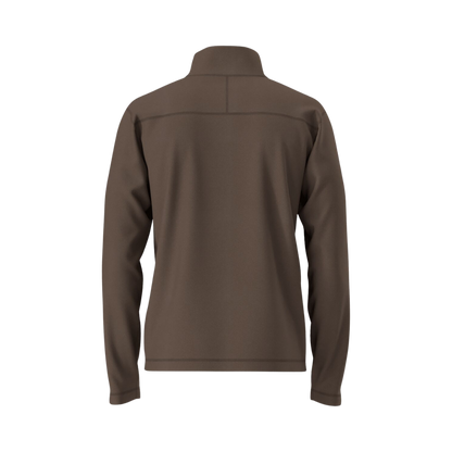 NORTH_FACE_TEXTURED_CAP_ROCK_1_4_ZIP_FLEECE_JACKET_SMOKEY_BROWN_HEATHER_BACK