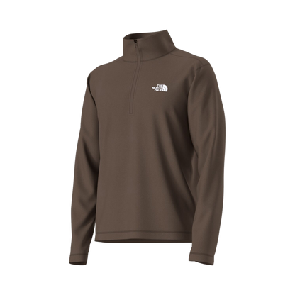 NORTH_FACE_TEXTURED_CAP_ROCK_1_4_ZIP_FLEECE_JACKET_SMOKEY_BROWN_HEATHER_SIDE