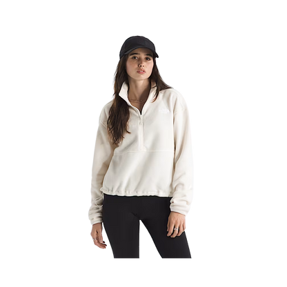 NORTH_FACE_WOMEN_GLACIER_FLEECE_1_2_ZIP_SHORT_LIGHTWEIGHT_JACKET_FRONT
