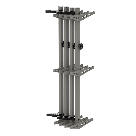 NOVIX DOUBLE STEP CLIMBING STICKS 4 PACK - CLASSIC - SIDE FULL VIEW