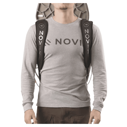 NOVIX PADDED BACKPACK STRAPS NEOPRENE SHELL - CLASSIC - FRONT VIEW WW