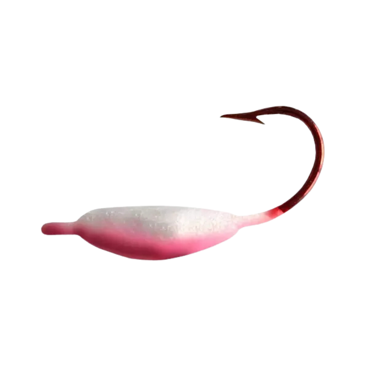NW METRO TACKLE MOON GLOW JIG 2PK - UV WHITE/PINK 4"
