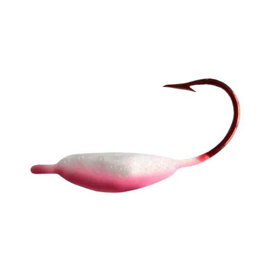 NW METRO TACKLE MOON GLOW JIG 2PK - UV WHITE/PINK 4"