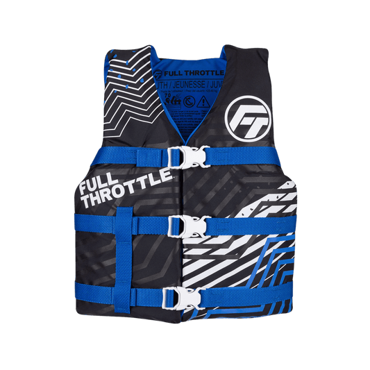 FULL THROTTLE YOUTH NYLON VEST - BLUE
