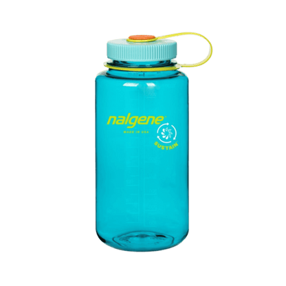 NALGENE WIDE MOUTH SUSTAIN BOTTLE 32OZ - CERULEAN - FRONT VIEW