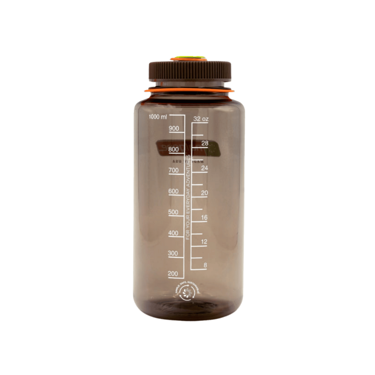 NALGENE WIDE MOUTH SUSTAIN BOTTLE 32OZ - WOODSMAN - BACK VIEW