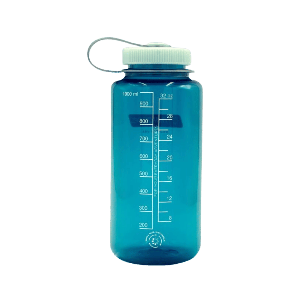 NALGENE WIDE MOUTH SUSTAIN BOTTLE 32OZ - TROUT GREEN - BACK VIEW