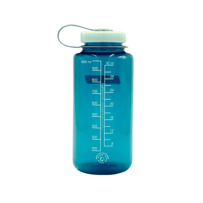 NALGENE WIDE MOUTH SUSTAIN BOTTLE 32OZ - TROUT GREEN - BACK VIEW