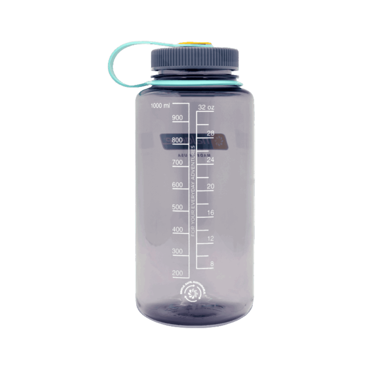 NALGENE WIDE MOUTH SUSTAIN BOTTLE 32OZ - AUBERGINE - BACK VIEW