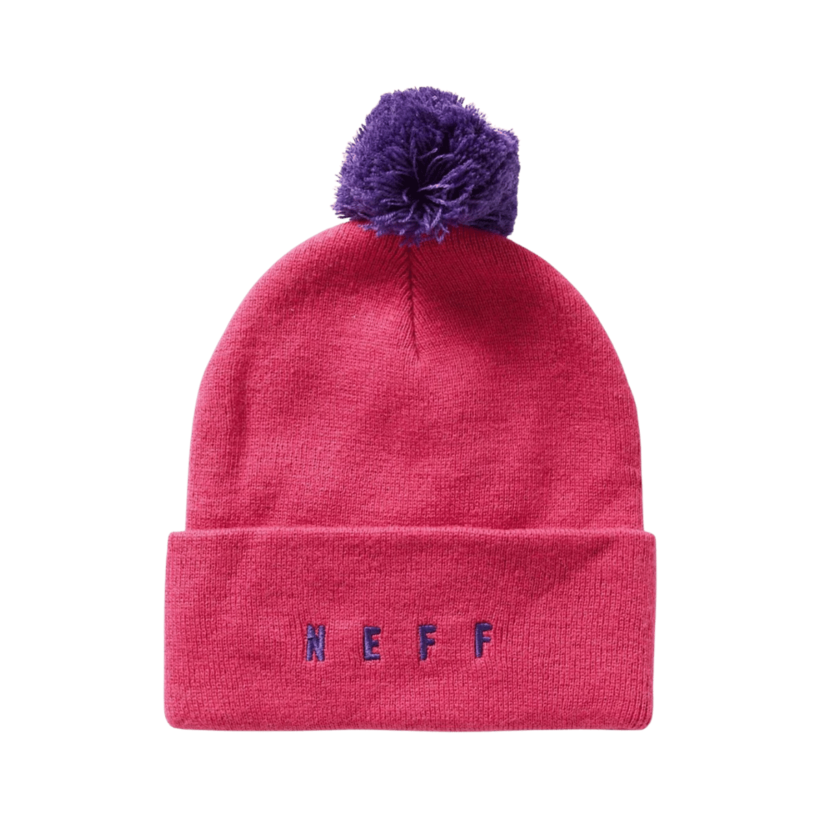 NEFF LAWRENCE ENDLESS POM BEANIE - CARBARET - ONE SIZE