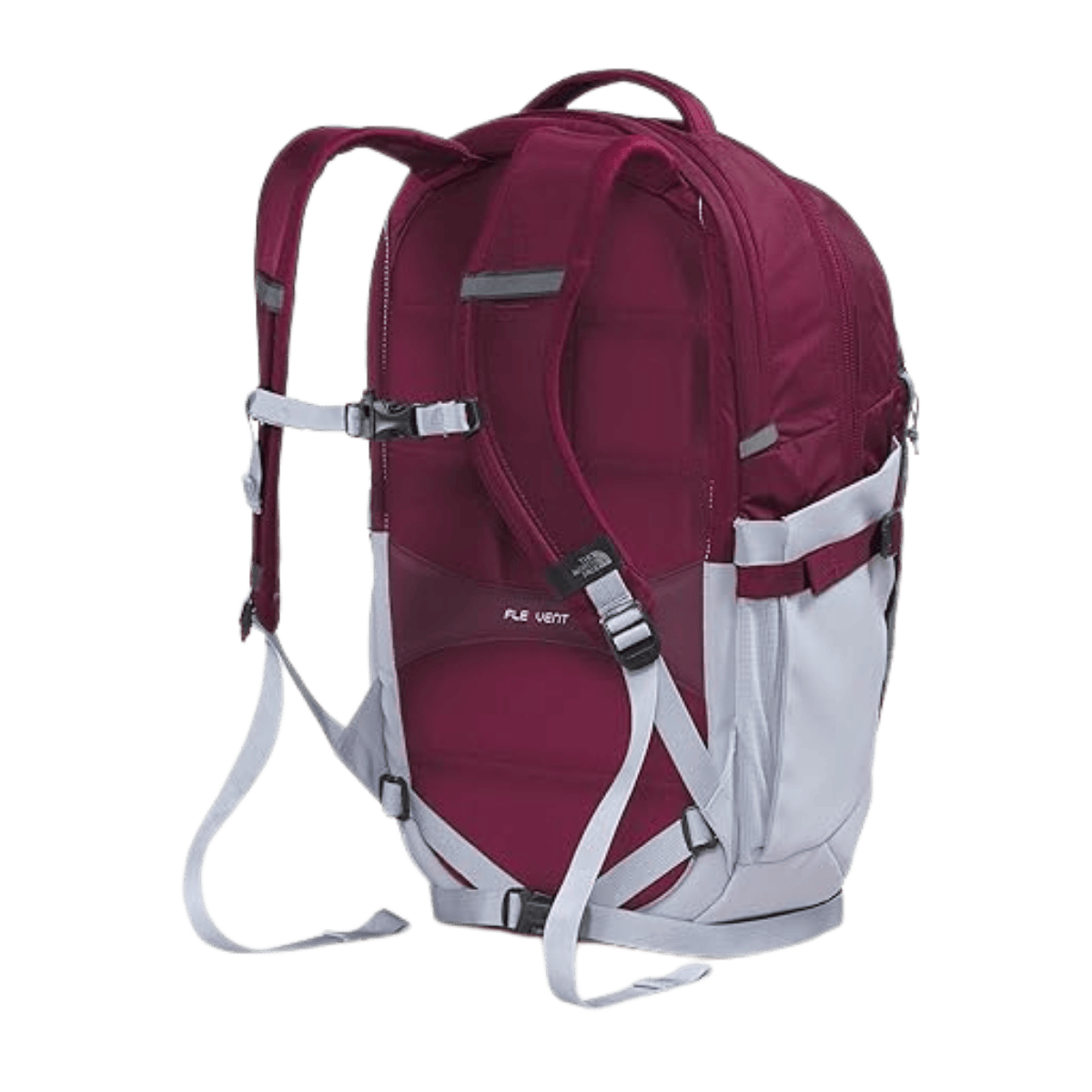 THE NORTHFACE RECON EVERYDAY BACKPACK - BOYSENBERRY/PERIWINKLE/CAVE BLUE - BACK VIEW
