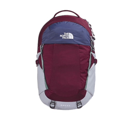 THE NORTHFACE RECON EVERYDAY BACKPACK - BOYSENBERRY/PERIWINKLE/CAVE BLUE - FRONT VIEW