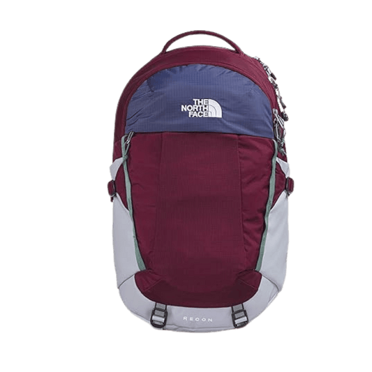 THE NORTHFACE RECON EVERYDAY BACKPACK - BOYSENBERRY/PERIWINKLE/CAVE BLUE - FRONT VIEW