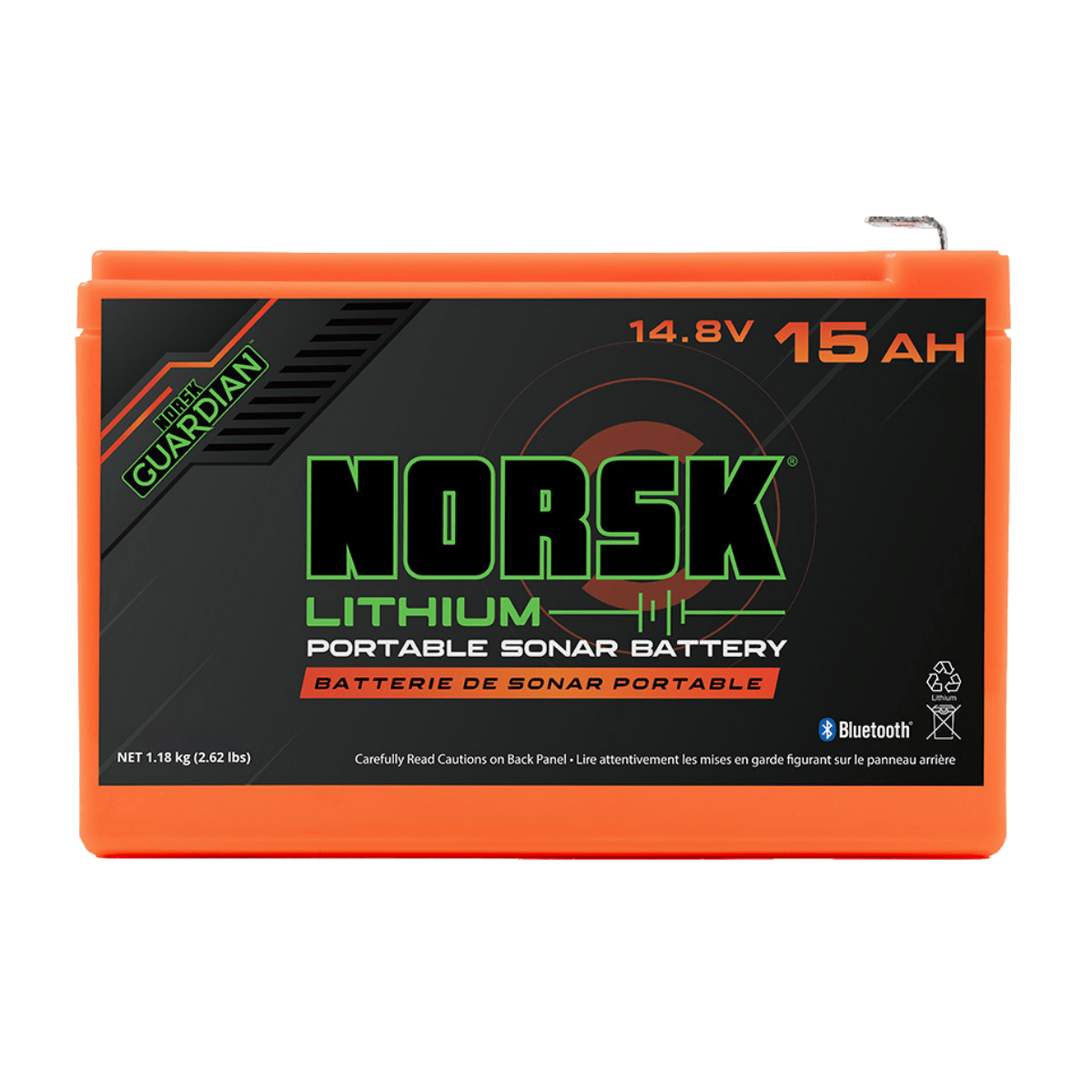 NORSK FISHING 14.8V-15AH-NMC BATTERY WITH CHARGER
