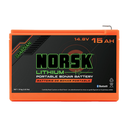 NORSK FISHING 14.8V-15AH-NMC BATTERY WITH CHARGER