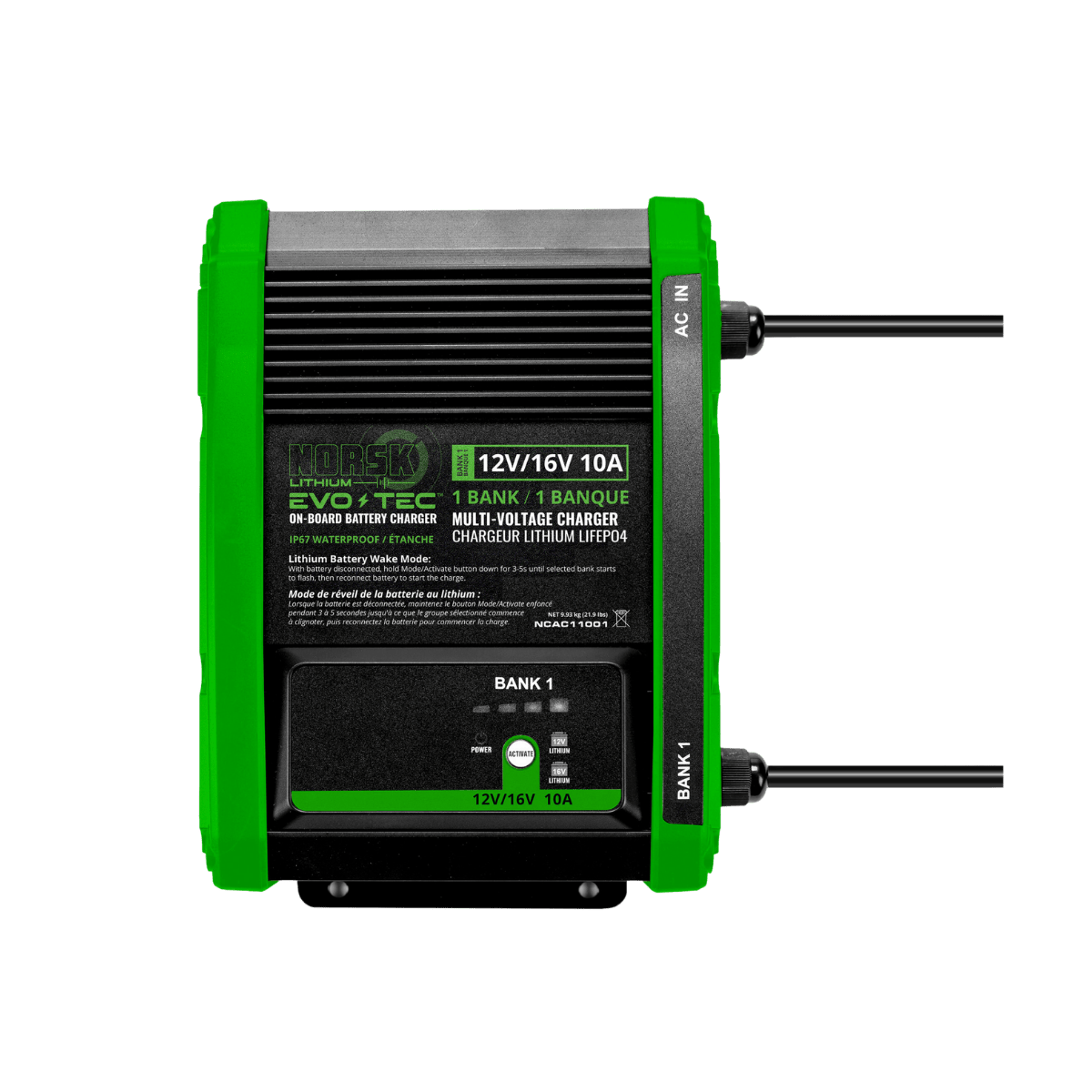 NORSK FISHING 1B 12/16V BATTERY CHARGER