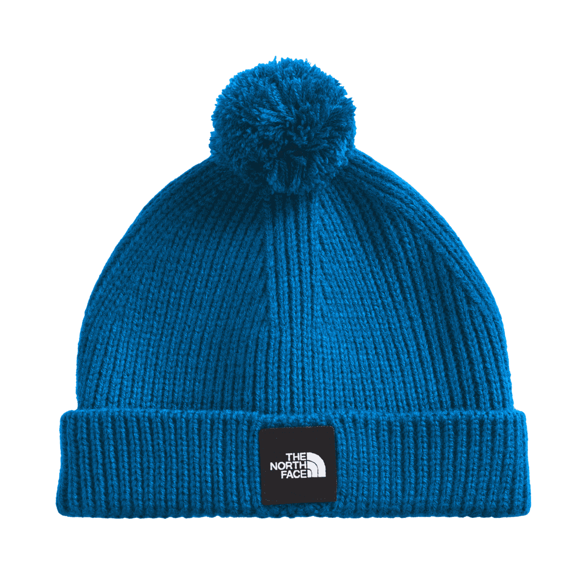 NORTH FACE LITTLES BOX LOGO POM BEANIE - HERO BLUE
