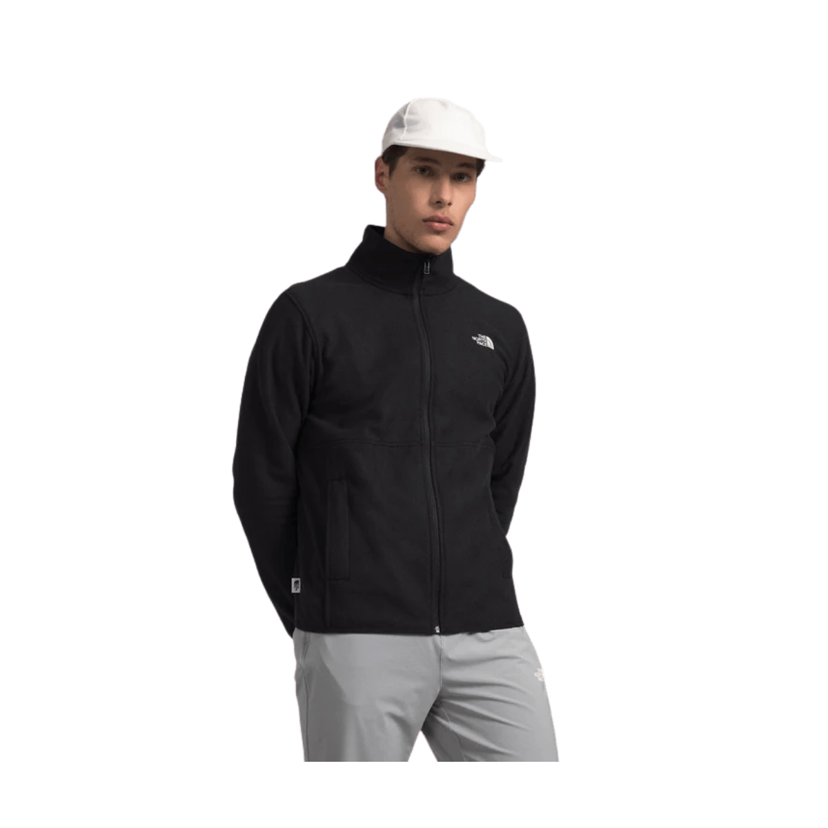 THE NORTH FACE MEN'S ALPINE POLARTEC 100 JACKET - TNF BLACK - FRONT VIEW
