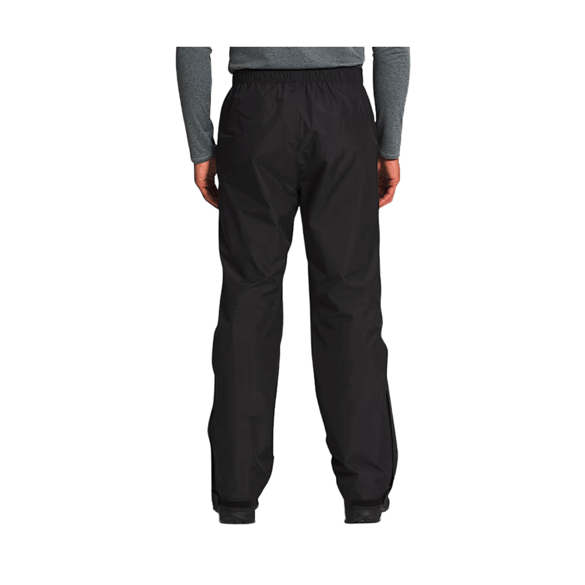 THE NORTH FACE MEN'S ANTORA RAIN PANTS REG - TNF BLACK - BACK VIEW