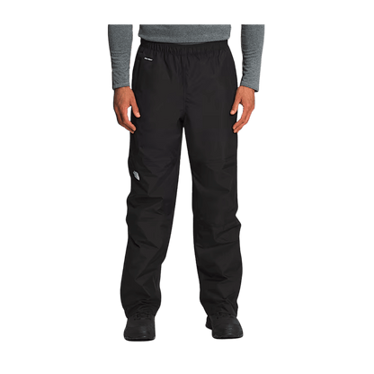 THE NORTH FACE MEN'S ANTORA RAIN PANTS REG - TNF BLACK - FRONT VIEW