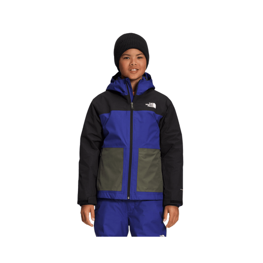 THE NORTH FACE BOYS' FREEDOM TRICLIMATE JACKET - LAPIS BLUE - FRONT VIEW