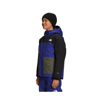 THE NORTH FACE BOYS' FREEDOM TRICLIMATE JACKET - LAPIS BLUE - SIDE VIEW