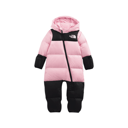 THE NORTH FACE BABY 1996 RETRO NUPTSE ONE-PIECE – CAMEO PINK - FRONT VIEW