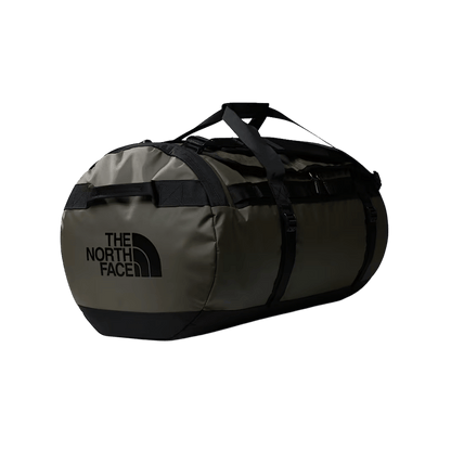 THE NORTH FACE BASE CAMP DUFFEL - LARGE -  NEW TAUPE GREEN TNF BLACK - SIDE VIEW