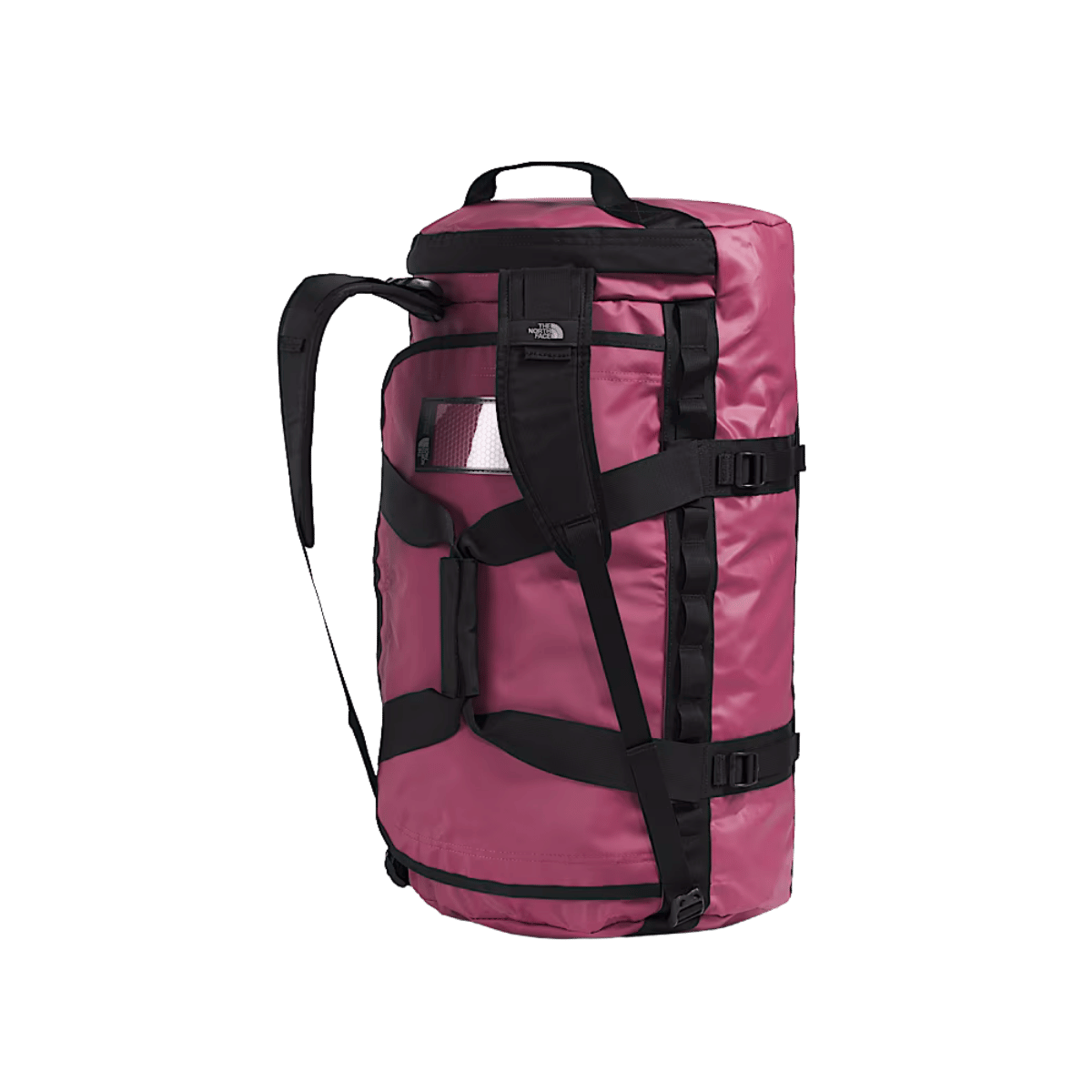 THE NORTH FACE BASE CAMP DUFFEL - MEDIUM - CYBERBERRY-TNF BLACK - VERTICAL VIEW