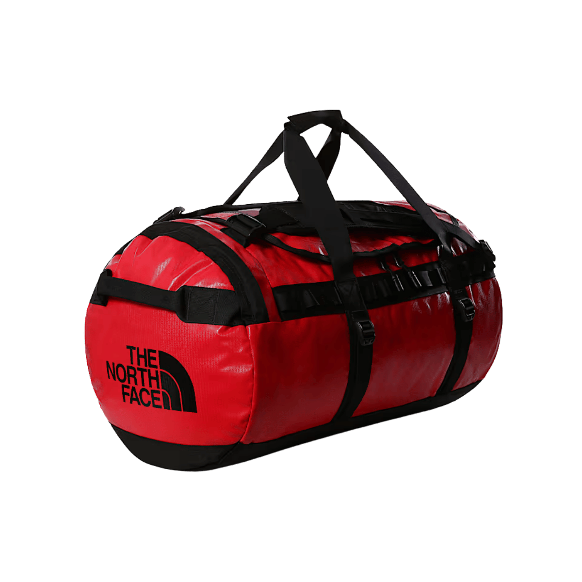 THE NORTH FACE BASE CAMP DUFFEL - MEDIUM - TNF RED/TNF BLACK - ANGLE VIEW