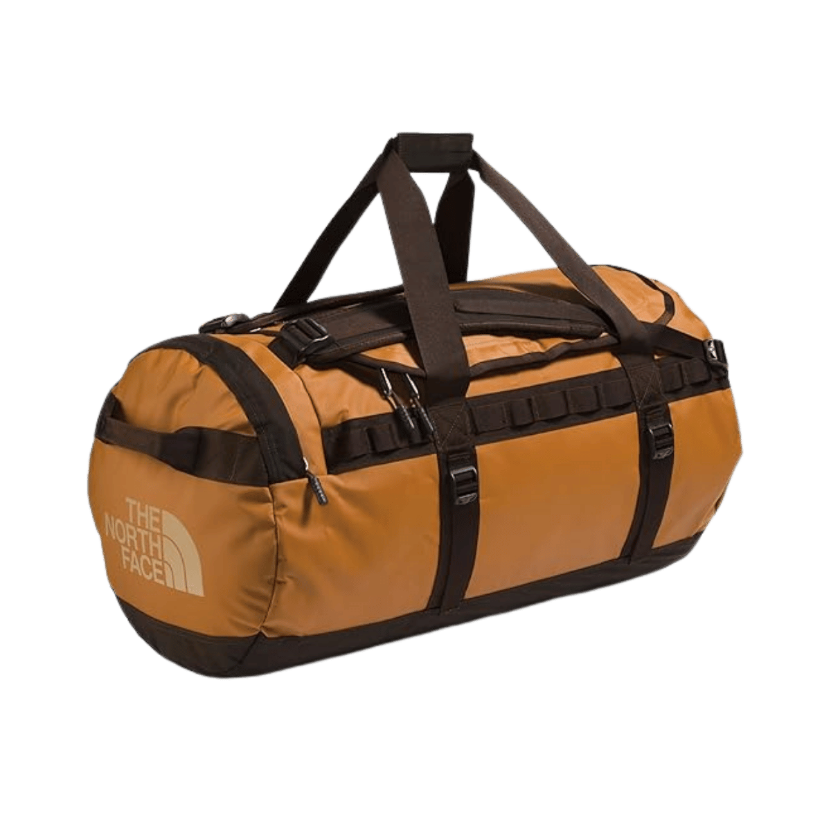 THE NORTH FACE BASE CAMP DUFFEL - MEDIUM - TAN BROWN KHAKI - ANGLE VIEW