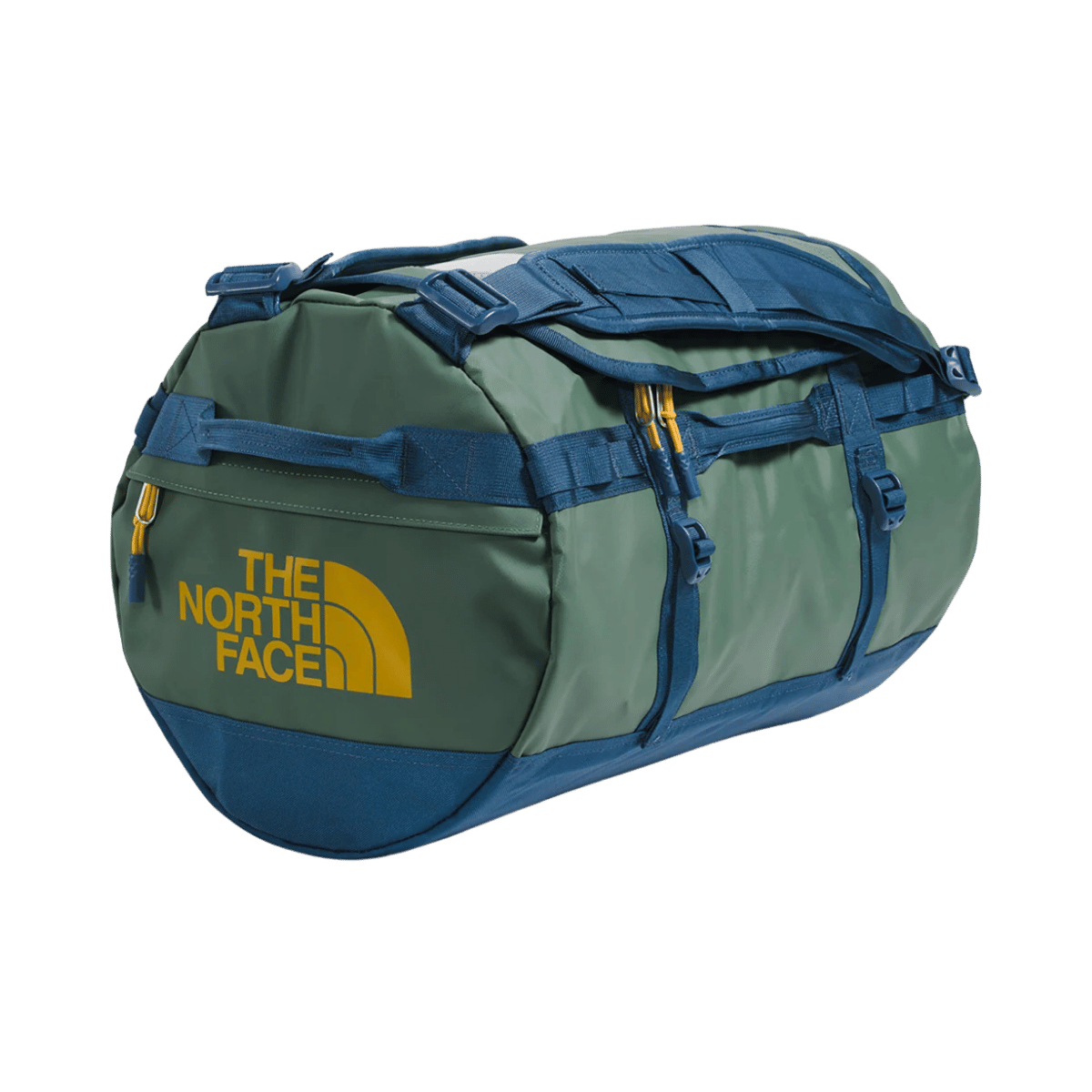 THE NORTH FACE BASE CAMP DUFFEL - MEDIUM - DUCK GREEN - ANGLE VIEW