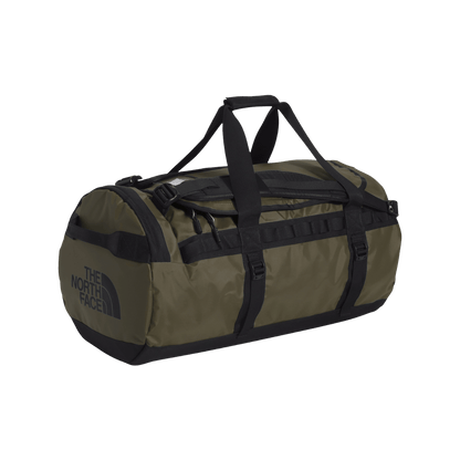 THE NORTH FACE BASE CAMP DUFFEL - MEDIUM - NEW TAUPE GREEN-TNF BLACK - ANGLE VIEW