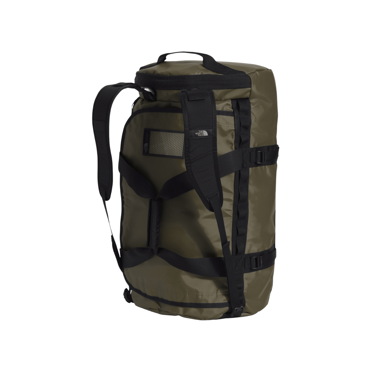 THE NORTH FACE BASE CAMP DUFFEL - MEDIUM - NEW TAUPE GREEN-TNF BLACK - VERTICAL VIEW