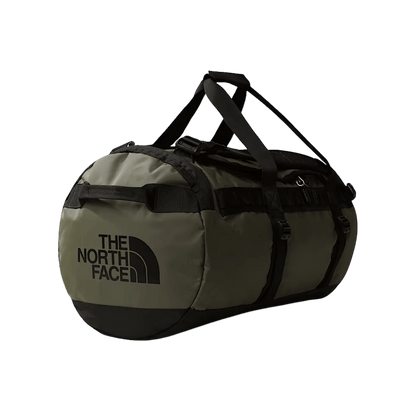 THE NORTH FACE BASE CAMP DUFFEL - MEDIUM - NEW TAUPE GREEN-TNF BLACK NPF - ANGLE VIEW