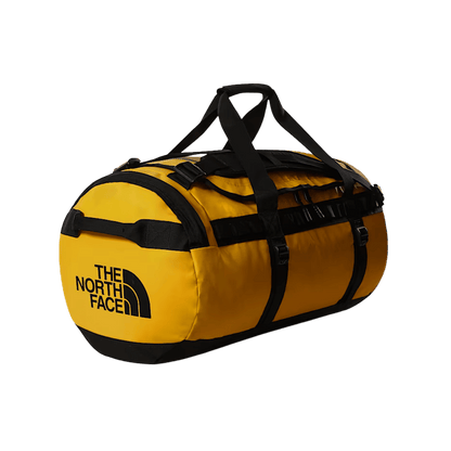 THE NORTH FACE BASE CAMP DUFFEL - MEDIUM - SUMMIT GOLD-TNF BLACK NPF - ANGLE VIEW