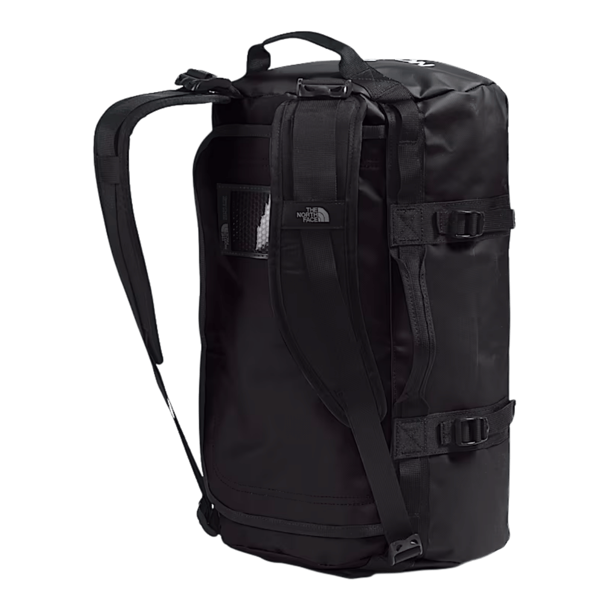 THE NORTHFACE BASE CAMP DUFFEL XS - TNF BLACK/TNF WHITE - BACK VIEW