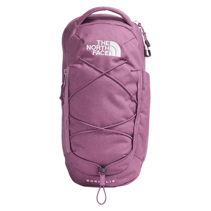 NORTHFACE BOREALIS COMPACT SLING BAG - LT HTHR DSK PRP- FRONT VIEW