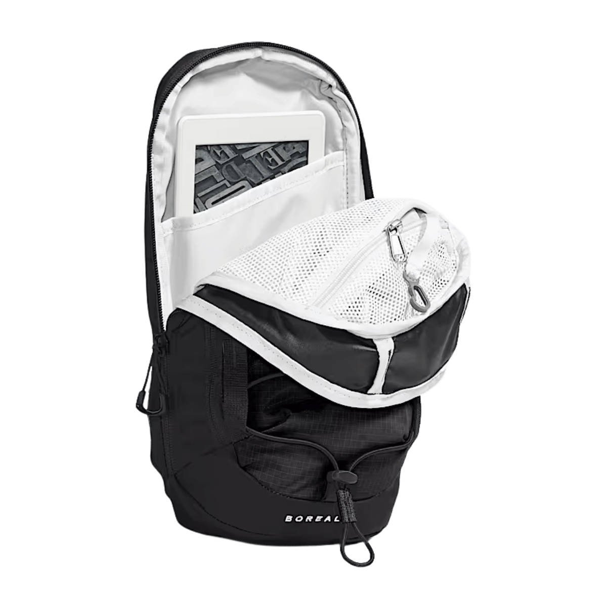 NORTHFACE BOREALIS COMPACT SLING BAG - TNFBLACK_TNFWHITE - INNER VIEW