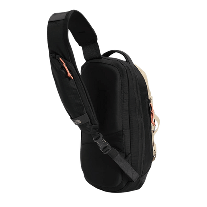 NORTHFACE BOREALIS COMPACT SLING BAG - GRAVEL_ORG_BLACK - BACK VIEW