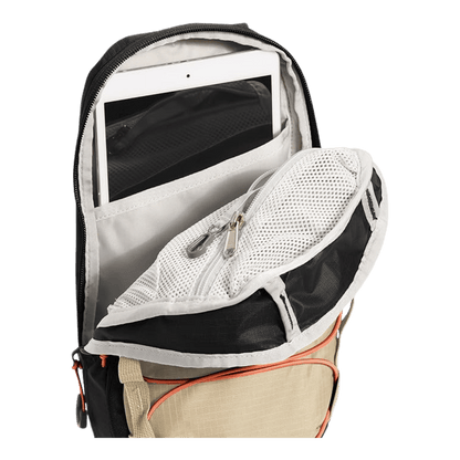 NORTHFACE BOREALIS COMPACT SLING BAG - GRAVEL_ORG_BLACK - INNER VIEW